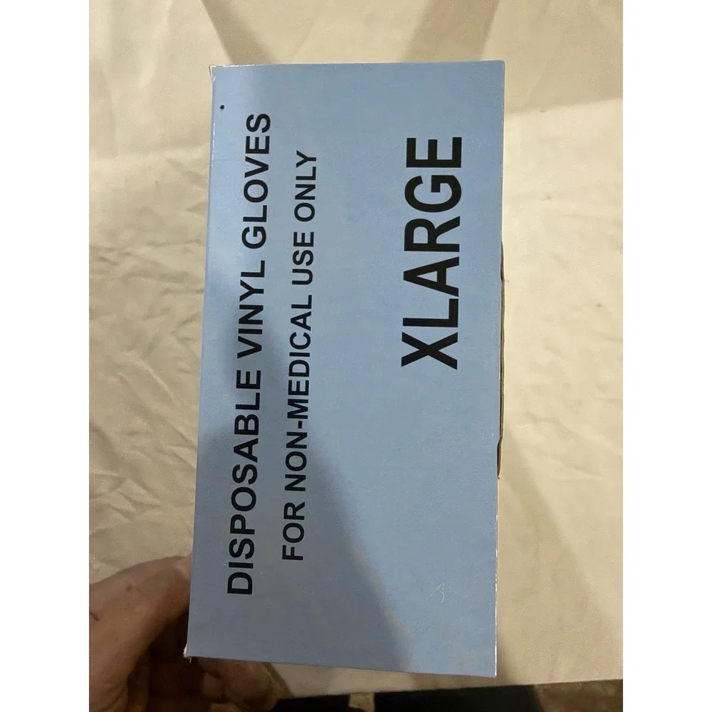 500 X-Large Disposable Vinyl Gloves.‎ Latex Free. None Sterile